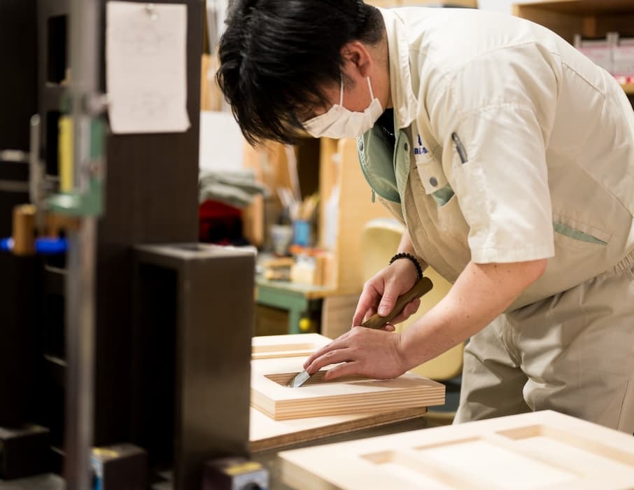 森田木型の職場風景