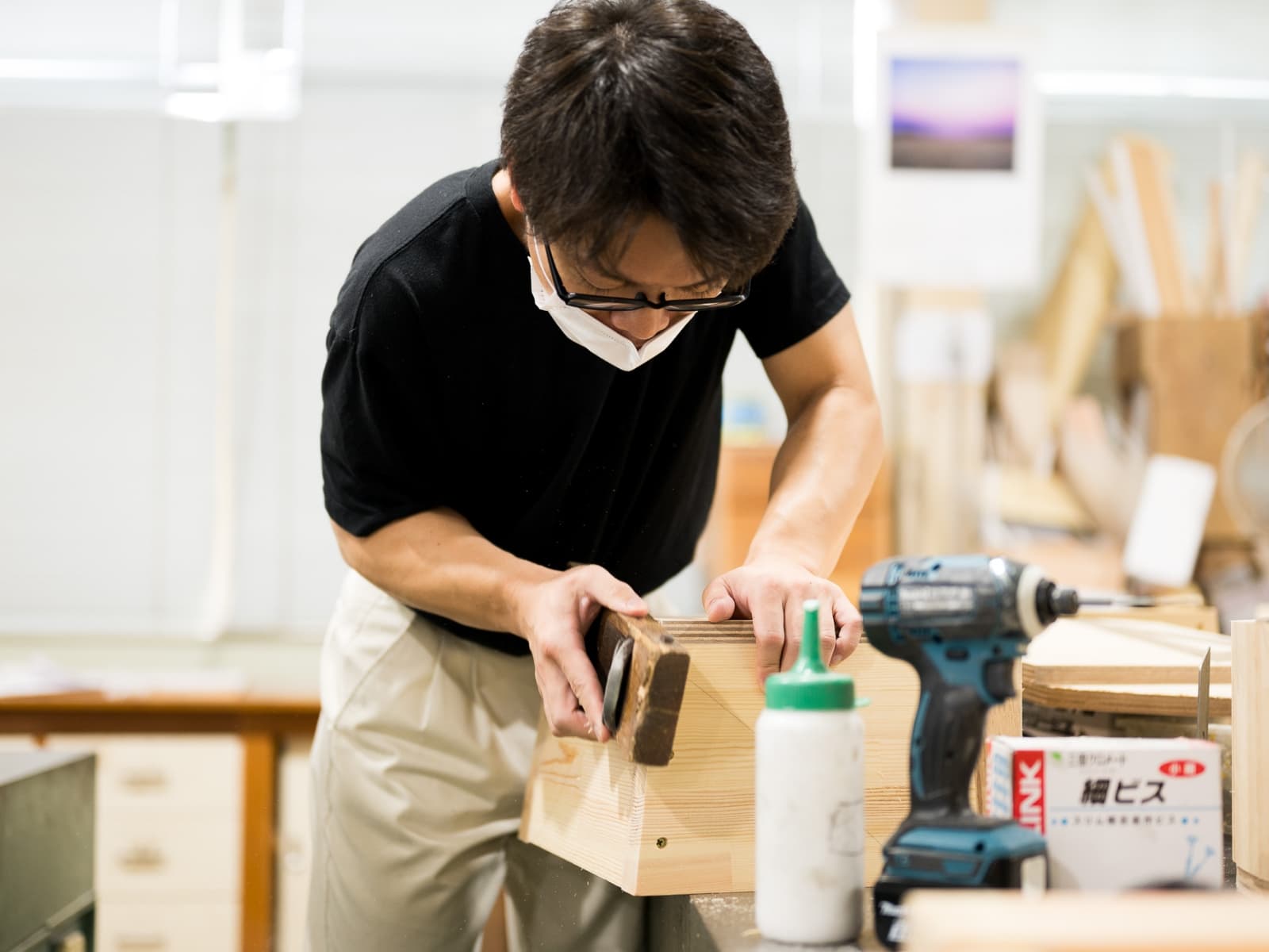 森田木型の職場風景